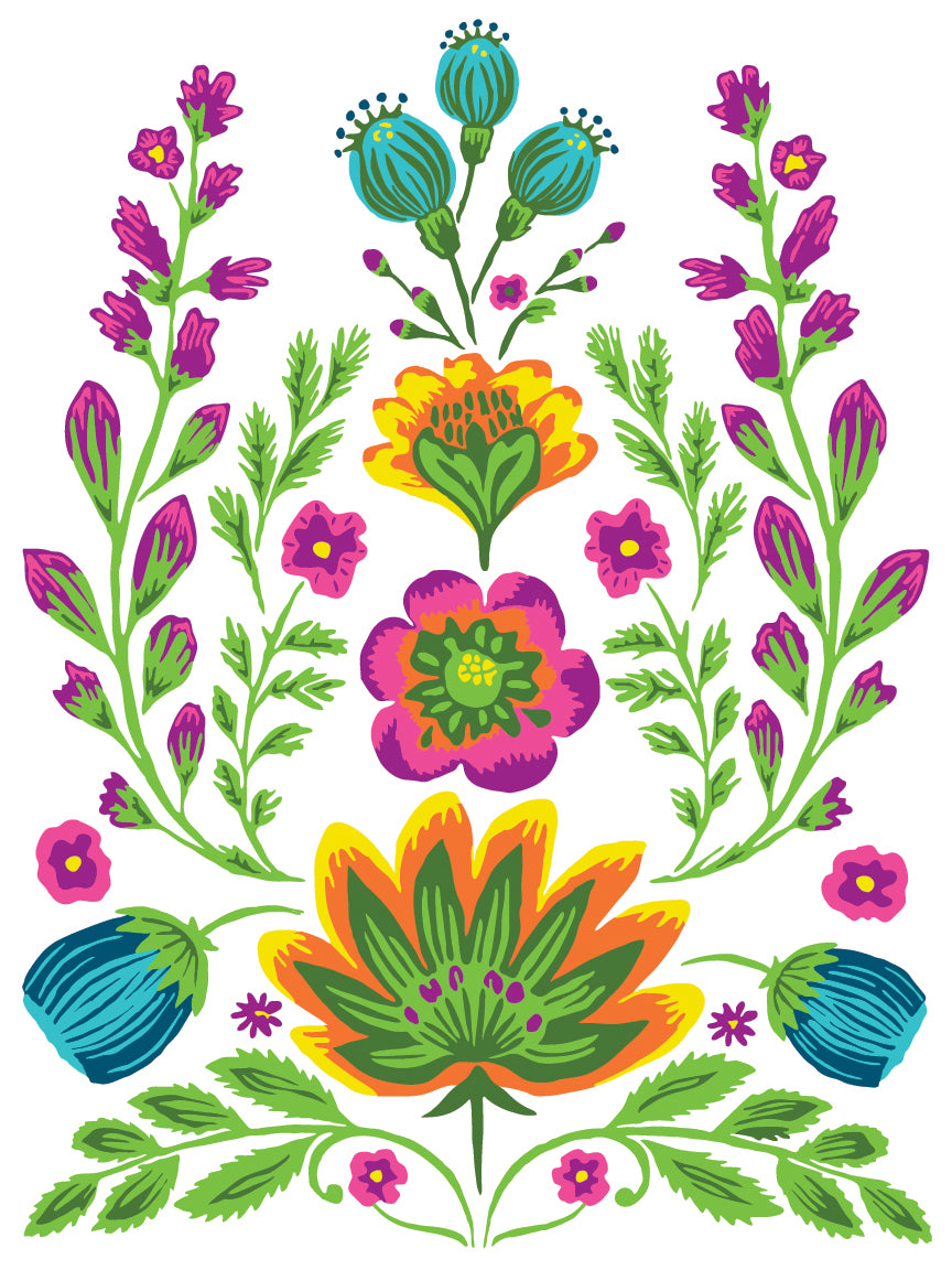 Vida Flora Paint Inlay 12"X16" Pad