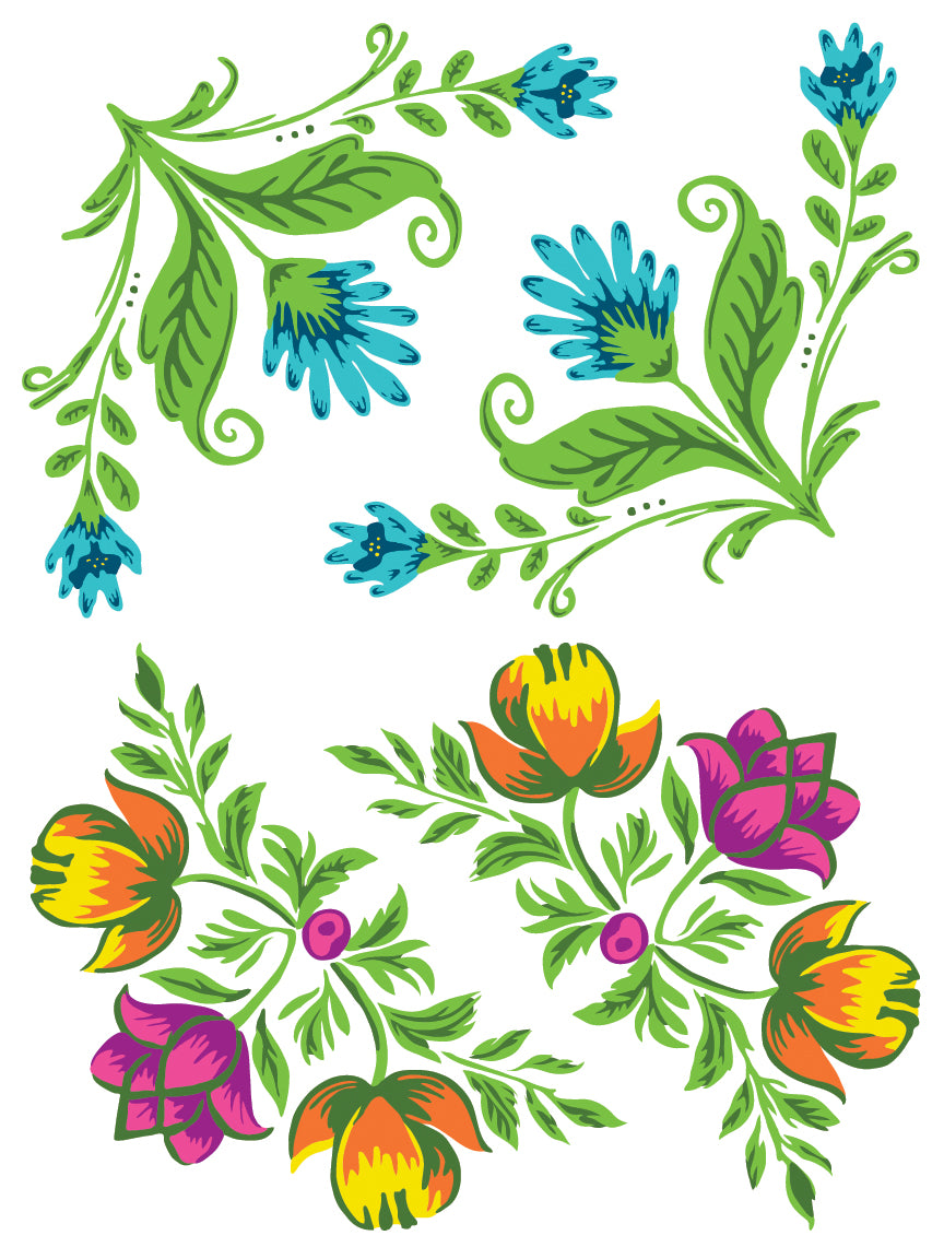 Vida Flora Paint Inlay 12"X16" Pad