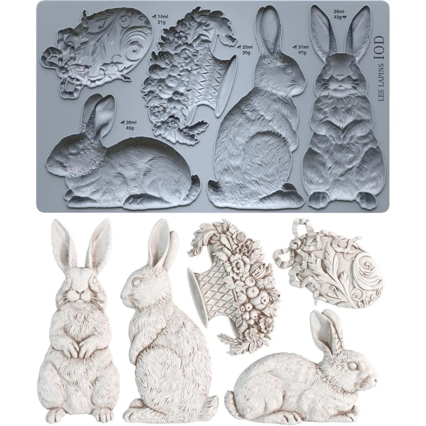 Les Lapins 6x10" Decor Moulds™